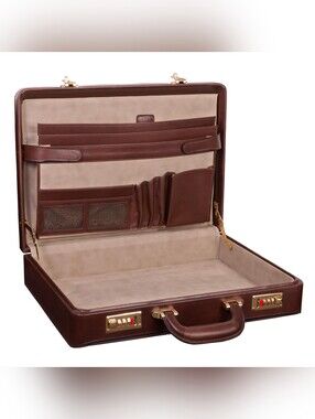 McKleinUSA 80434 Daley Leather Attache Case, Brown - Professional Briefcase